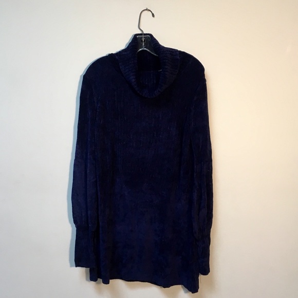 Free People Navy Turtleneck Tunic - Picture 2 of 5